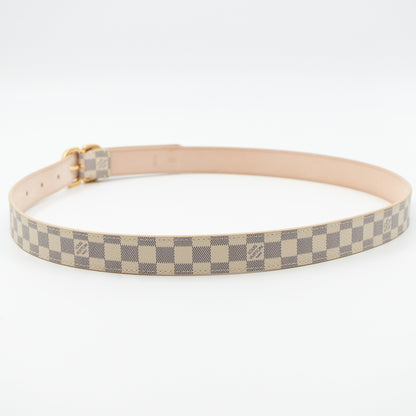 Louis-vuitton Belt Mini Damier Azur 25 mm 85 cm