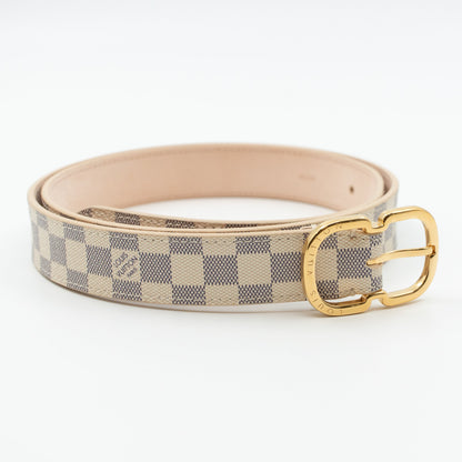 Louis-vuitton Belt Mini Damier Azur 25 mm 85 cm