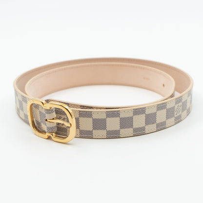 Louis-vuitton Belt Mini Damier Azur 25 mm 85 cm