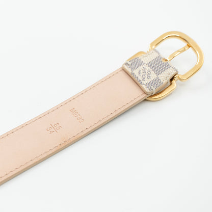 Louis-vuitton Belt Mini Damier Azur 25 mm 85 cm