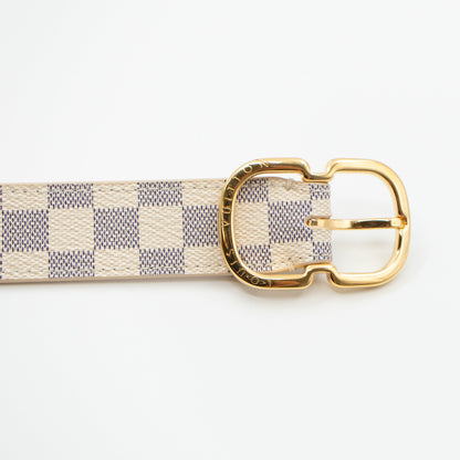 Louis-vuitton Belt Mini Damier Azur 25 mm 85 cm
