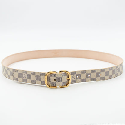 Louis-vuitton Belt Mini Damier Azur 25 mm 85 cm