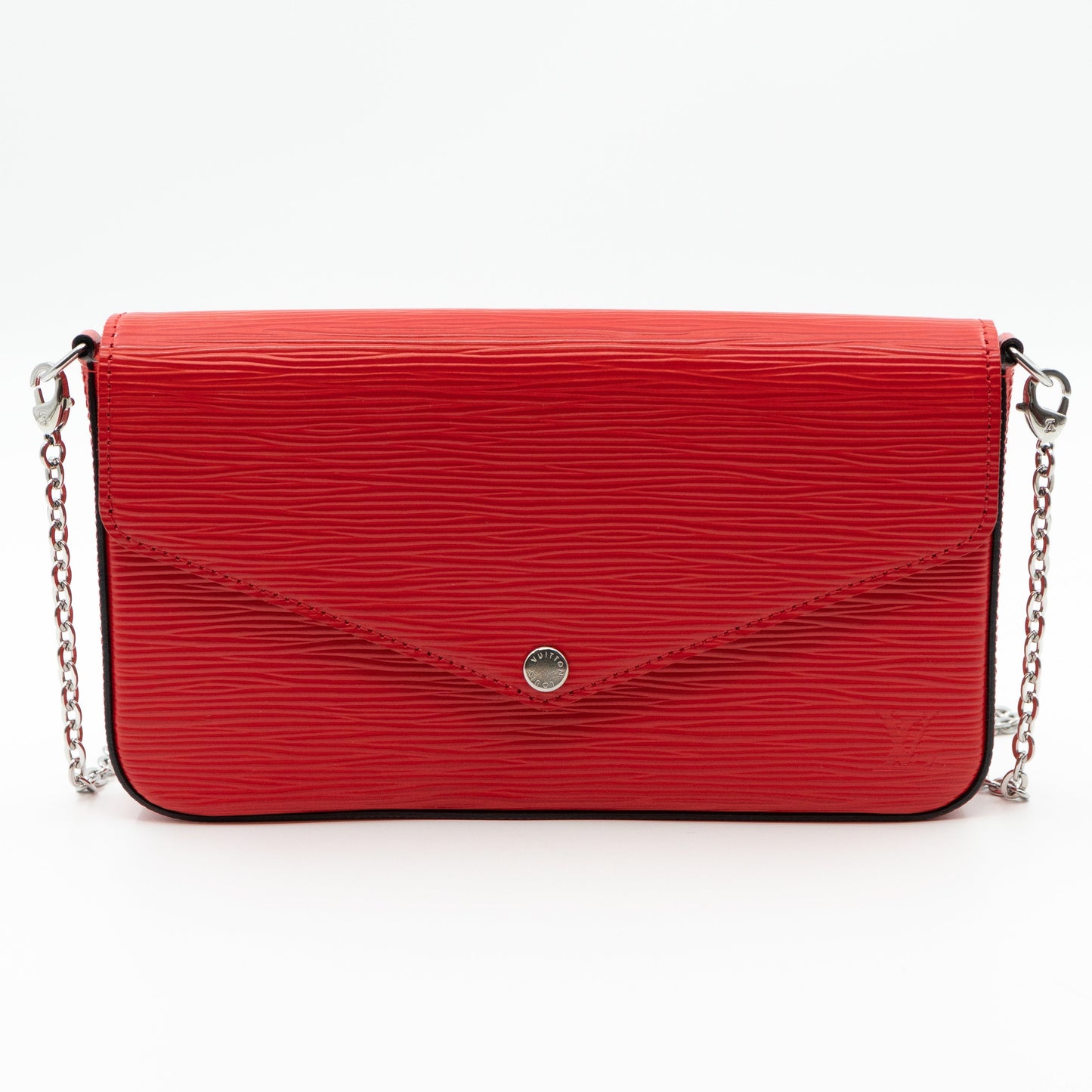 Louis-vuitton Pochette Felicie Epi Leather Red
