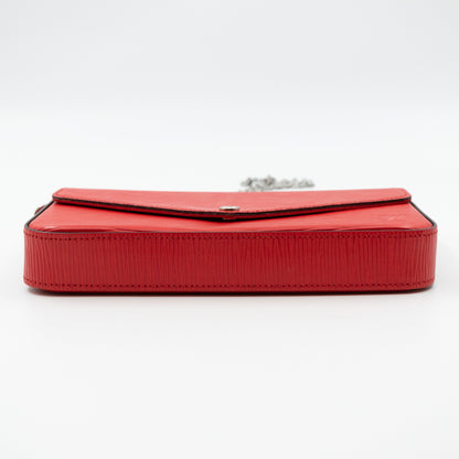 Louis-vuitton Pochette Felicie Epi Leather Red