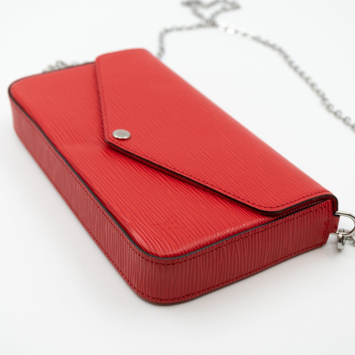 Louis-vuitton Pochette Felicie Epi Leather Red
