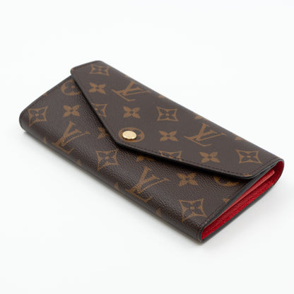 Louis-vuitton Sarah Wallet Monogram Red