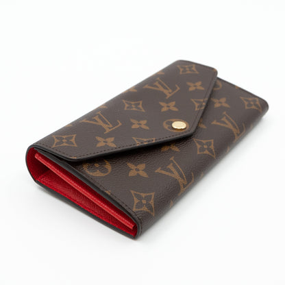 Louis-vuitton Sarah Wallet Monogram Red