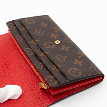 Louis-vuitton Sarah Wallet Monogram Red