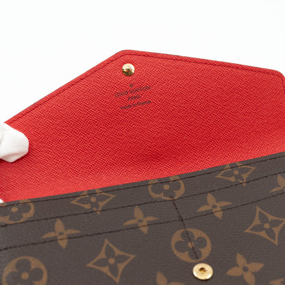Louis-vuitton Sarah Wallet Monogram Red