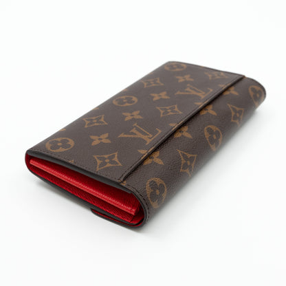 Louis-vuitton Sarah Wallet Monogram Red