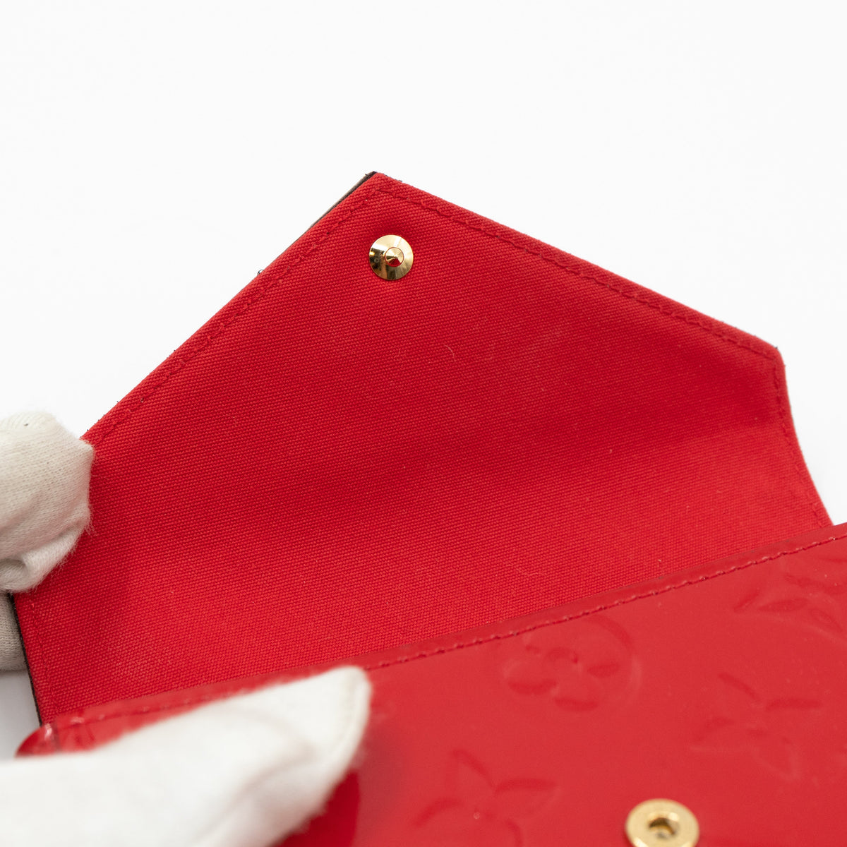 Louis-vuitton Lucie Pouch Vernis Cherry