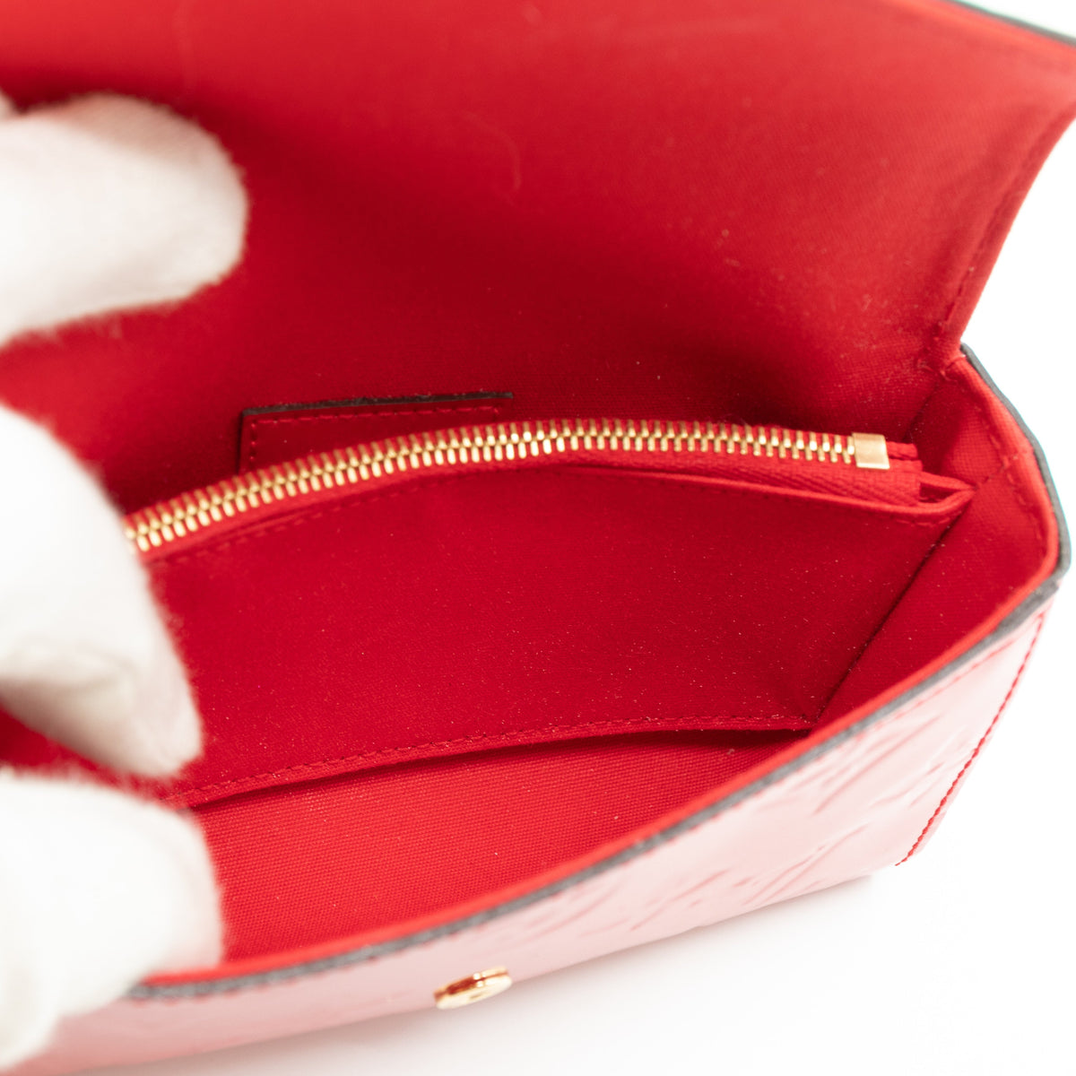 Louis-vuitton Lucie Pouch Vernis Cherry