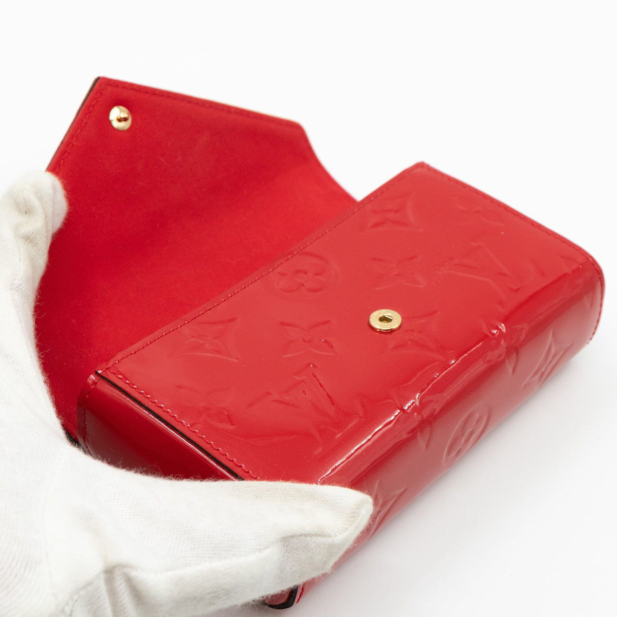 Louis-vuitton Lucie Pouch Vernis Cherry