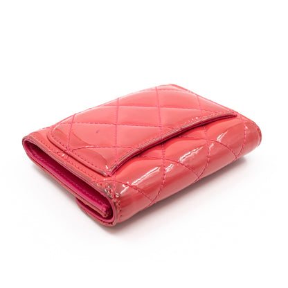 Classic Flap  Case Rose Patent Leather