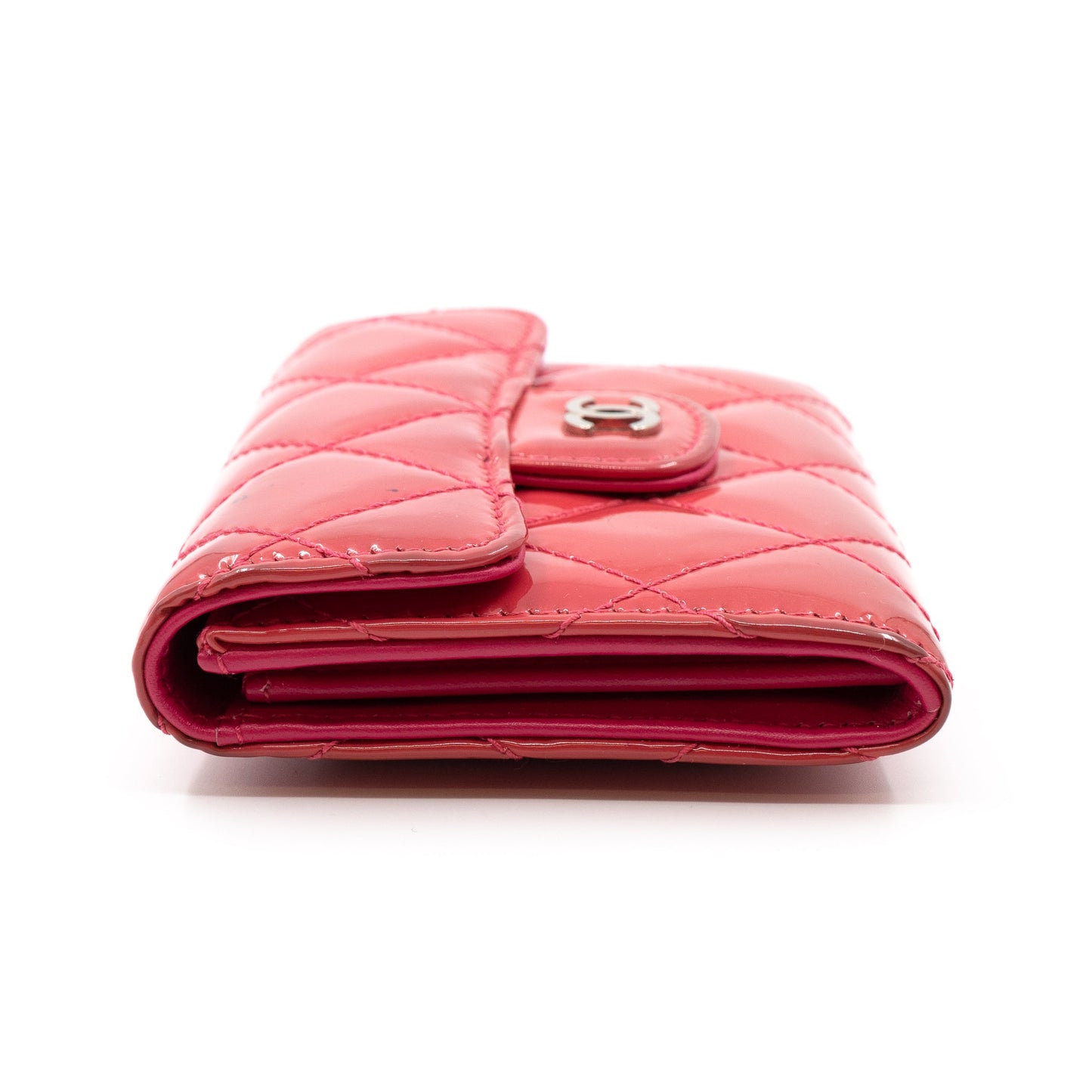 Classic Flap  Case Rose Patent Leather