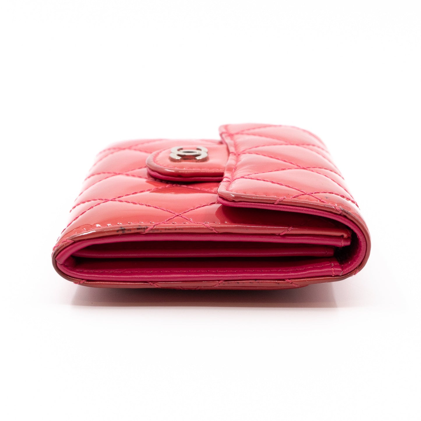 Classic Flap  Case Rose Patent Leather