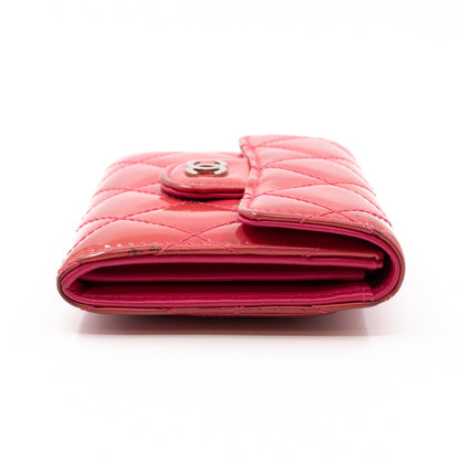 Classic Flap  Case Rose Patent Leather