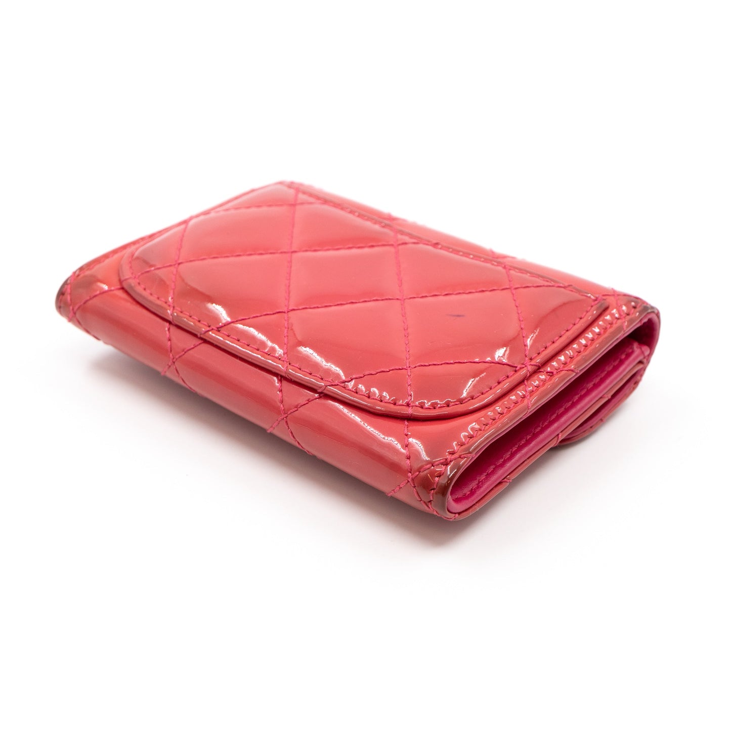 Classic Flap  Case Rose Patent Leather