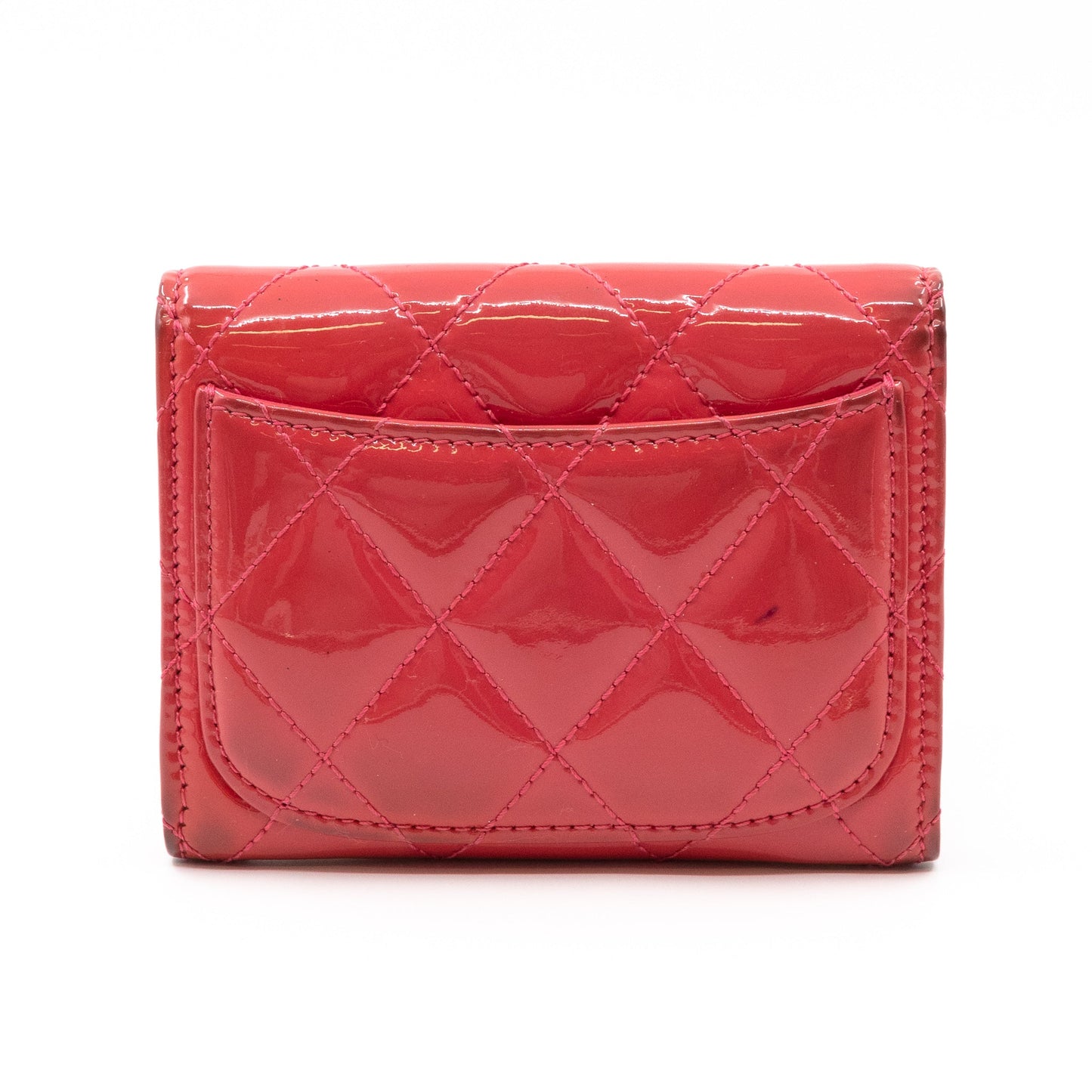 Classic Flap  Case Rose Patent Leather