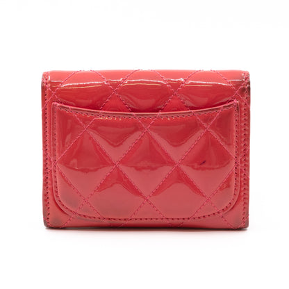 Classic Flap  Case Rose Patent Leather