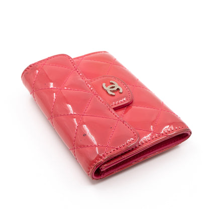 Classic Flap  Case Rose Patent Leather