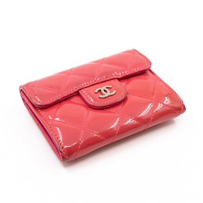 Classic Flap  Case Rose Patent Leather
