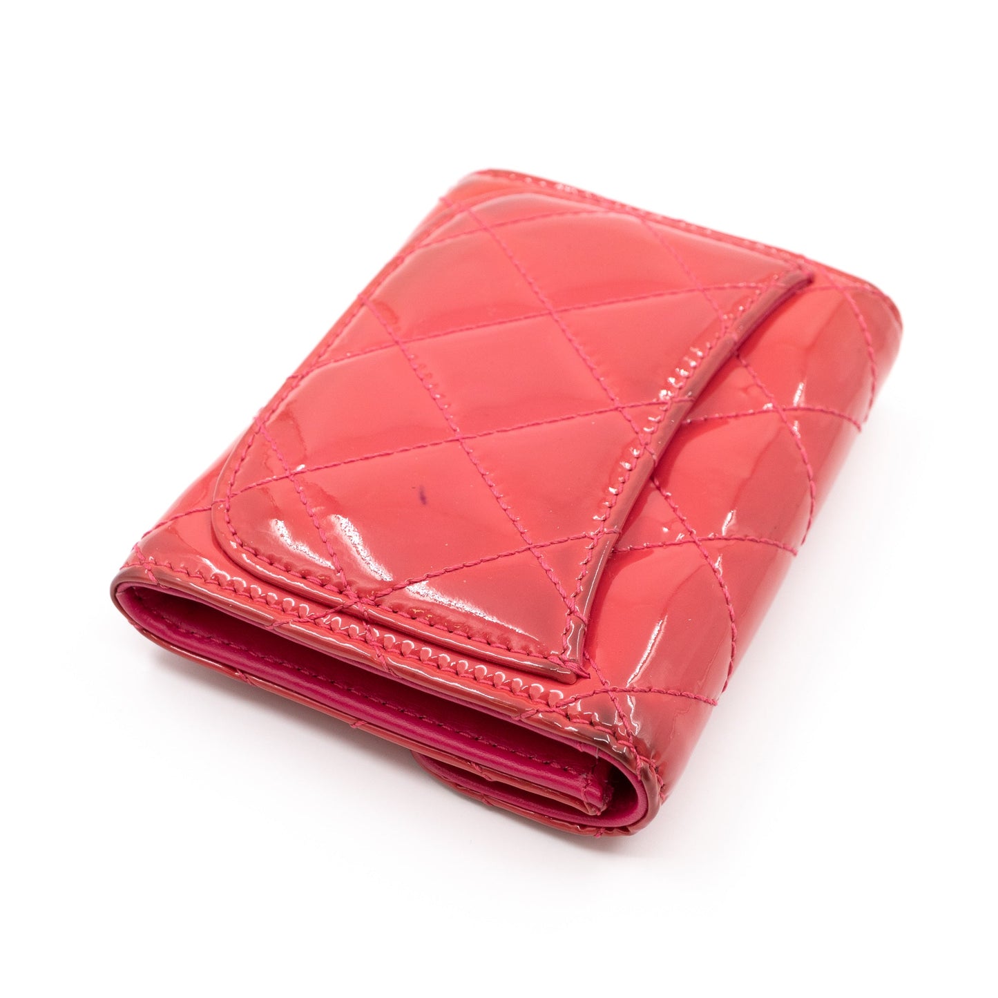 Classic Flap  Case Rose Patent Leather
