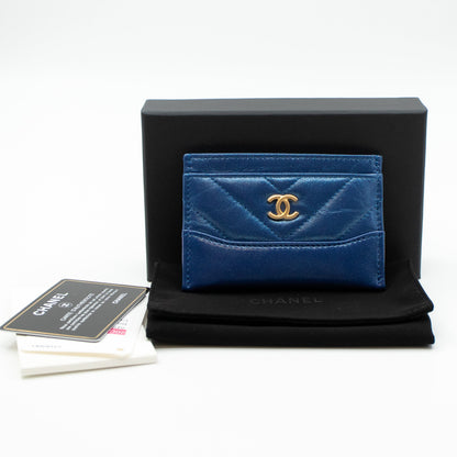 Holder Gabrielle Iridescent Blue Leather