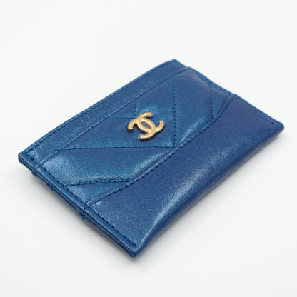 Holder Gabrielle Iridescent Blue Leather