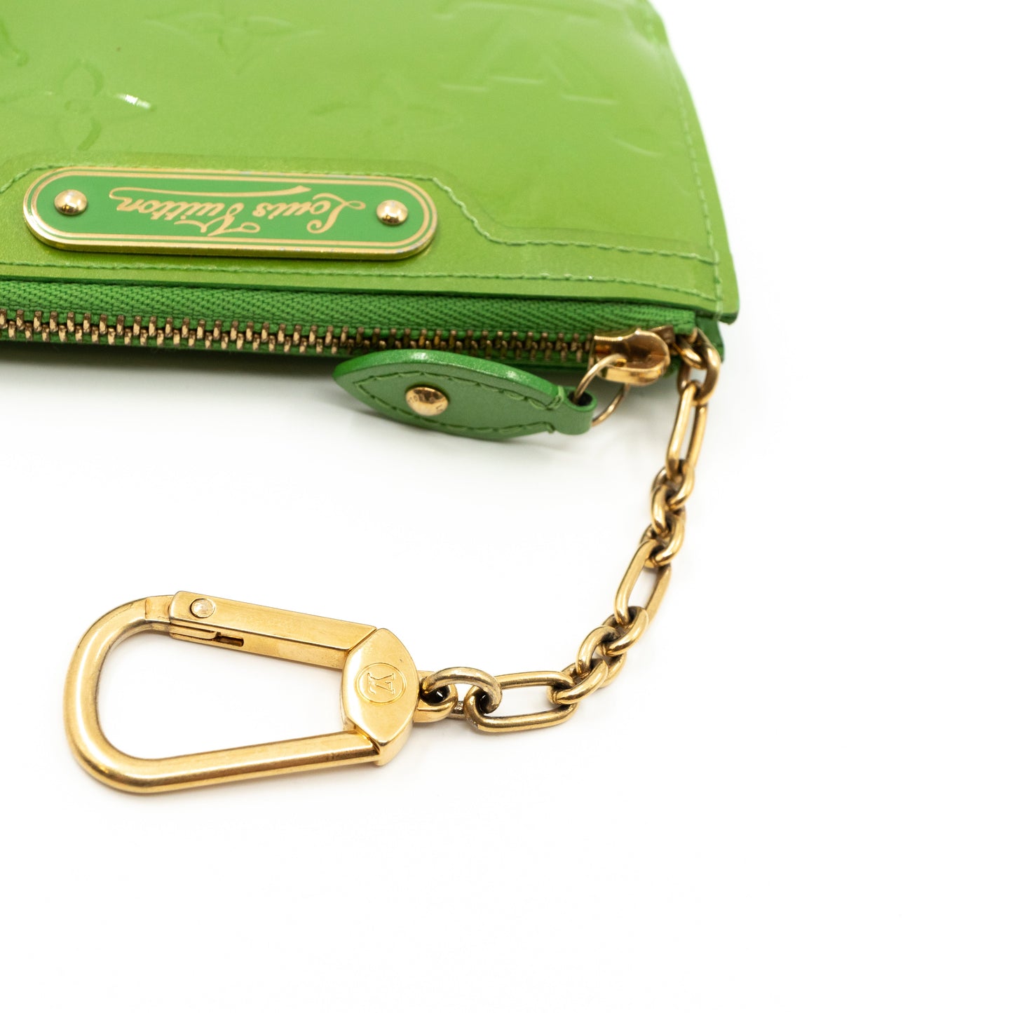 Louis-vuitton Key Pouch Vernis Vert Tonic