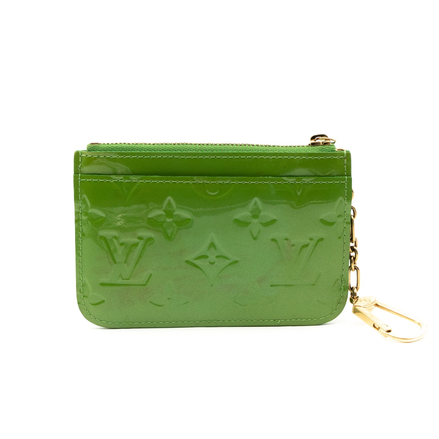 Louis-vuitton Key Pouch Vernis Vert Tonic