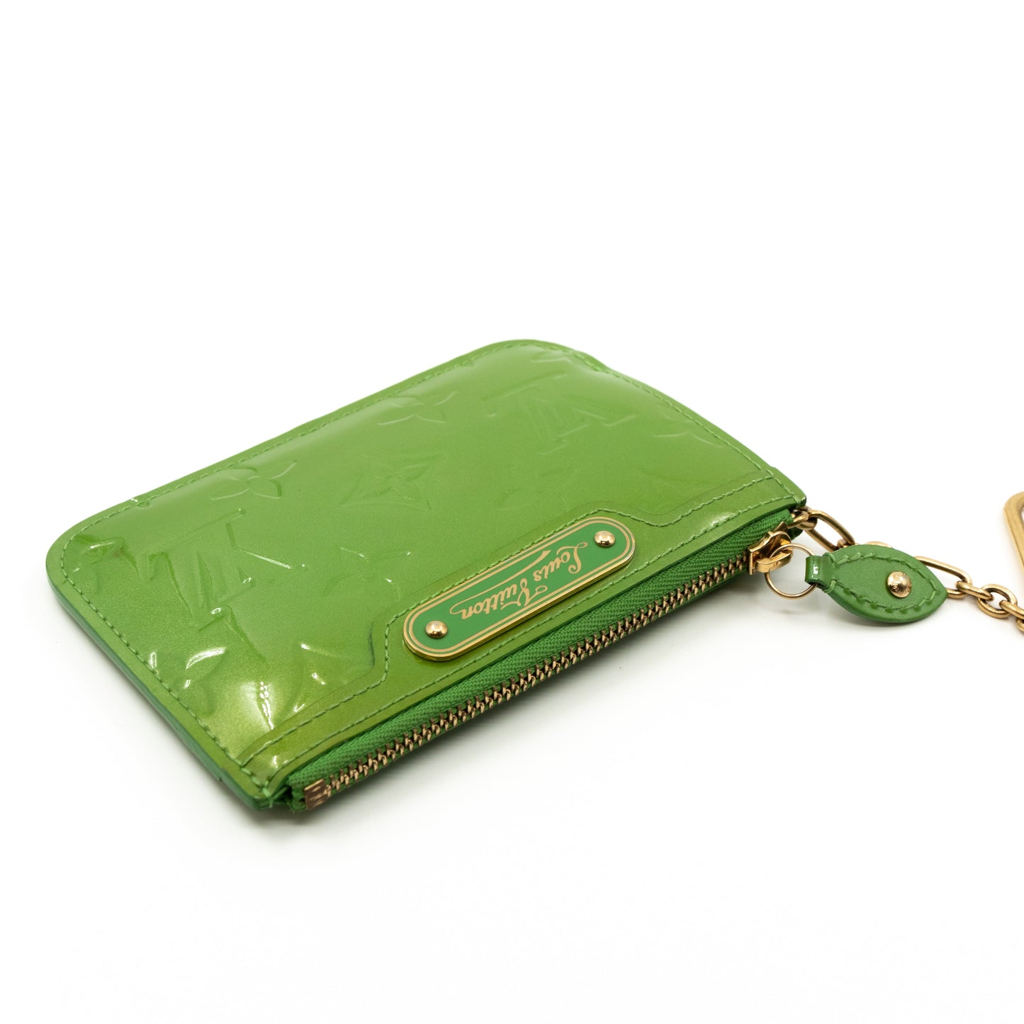 Louis-vuitton Key Pouch Vernis Vert Tonic