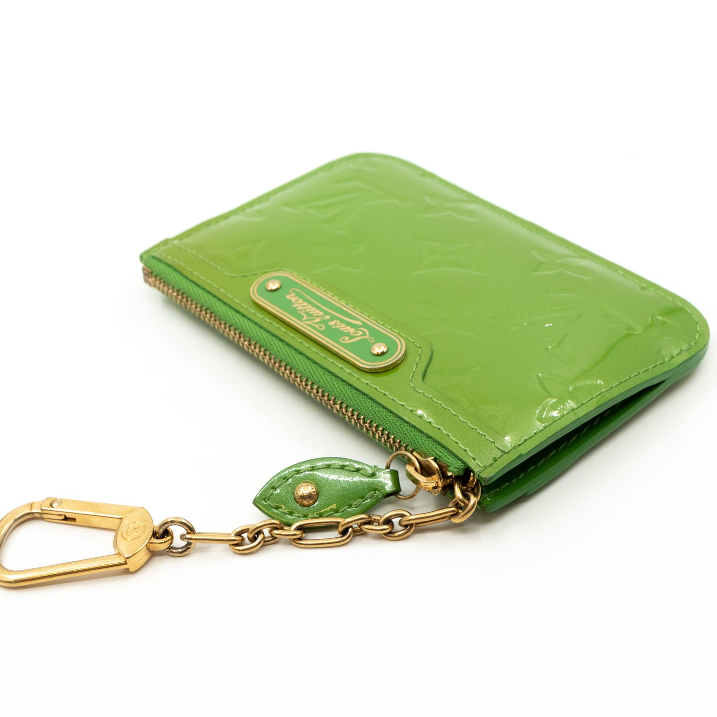Louis-vuitton Key Pouch Vernis Vert Tonic