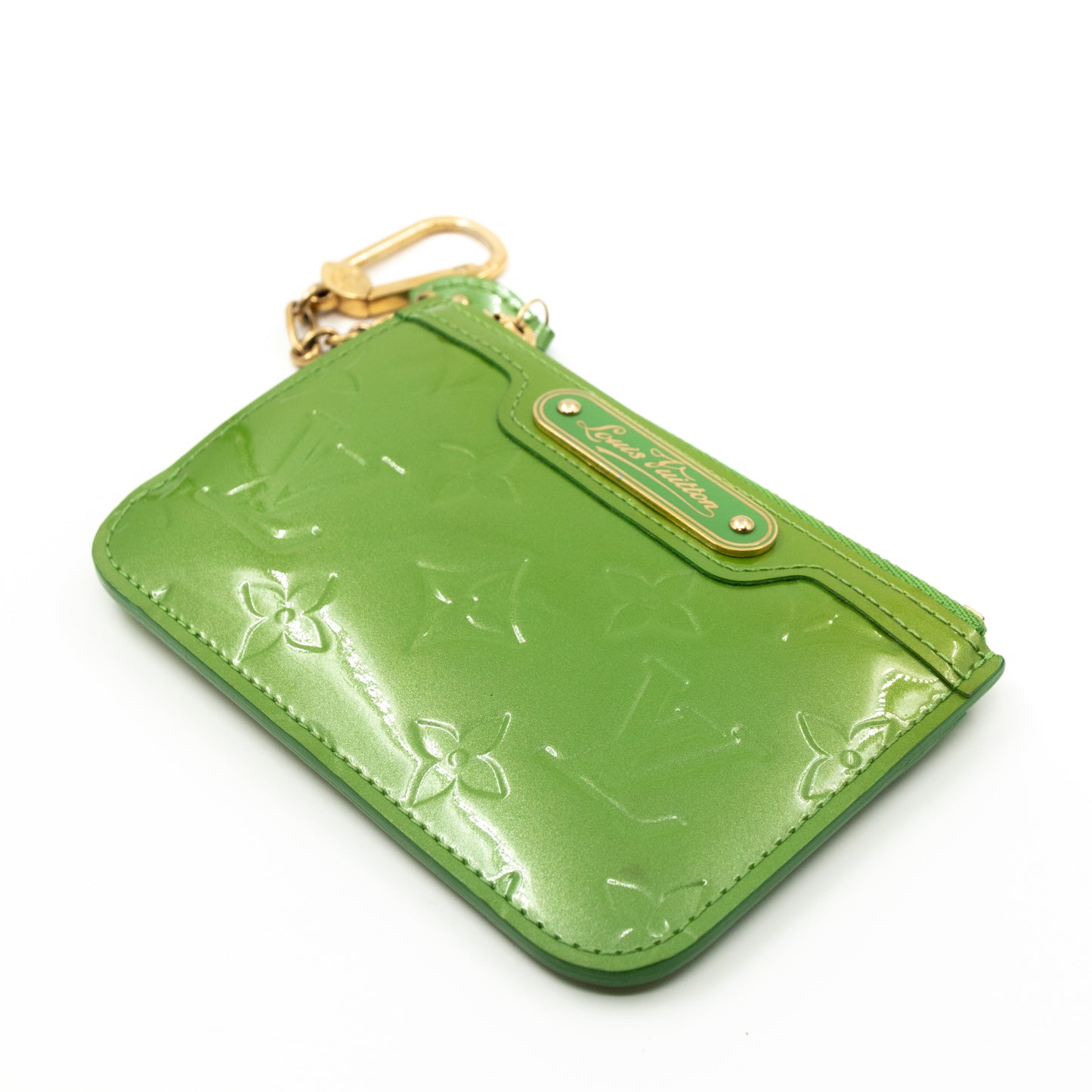 Louis-vuitton Key Pouch Vernis Vert Tonic
