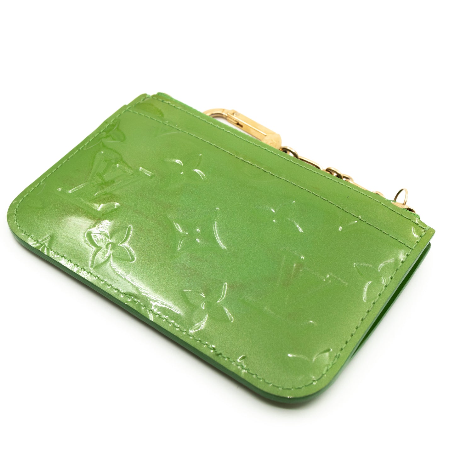 Louis-vuitton Key Pouch Vernis Vert Tonic