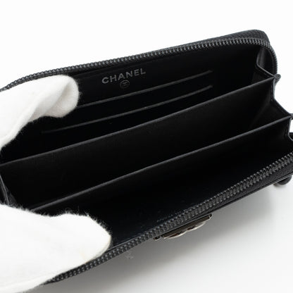 Medium Zipped Boy Wallet So Black