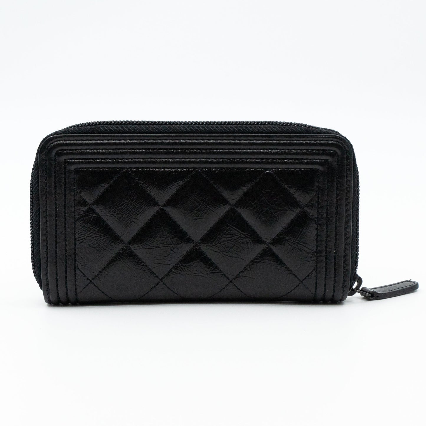 Medium Zipped Boy Wallet So Black