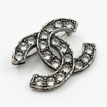 CC Brooch Crystal Ruthenium