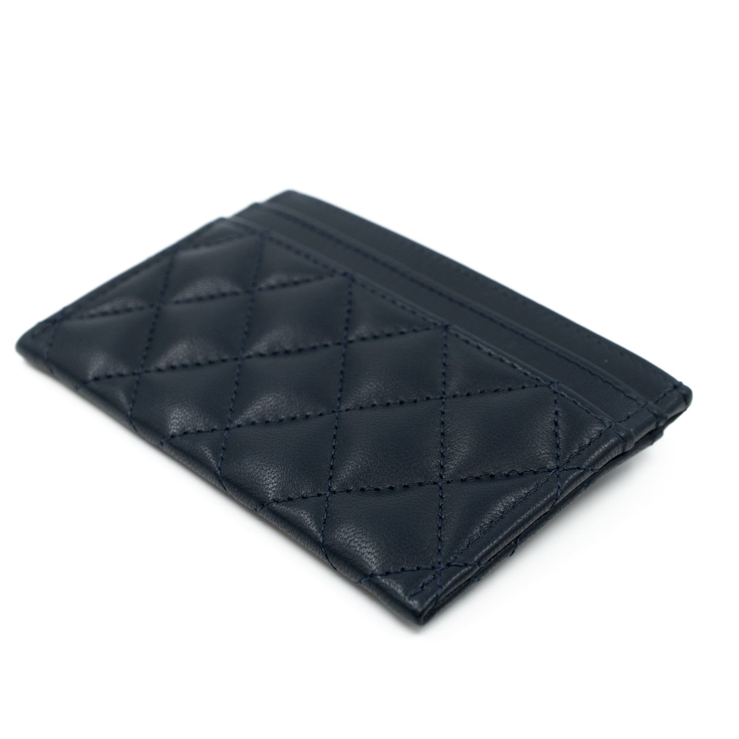 Boy Classic  Holder Navy Blue Leather