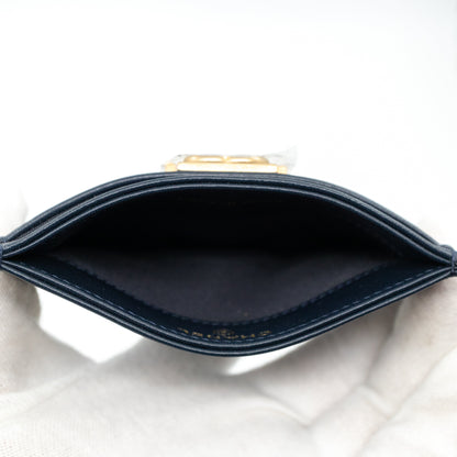 Boy Classic  Holder Navy Blue Leather