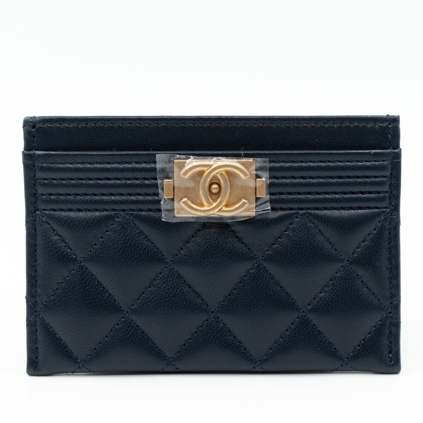 Boy Classic  Holder Navy Blue Leather
