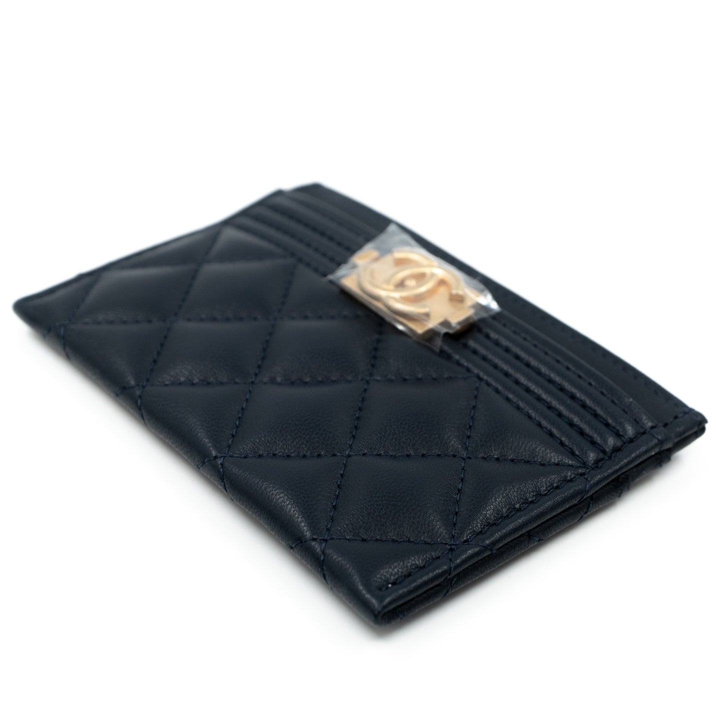 Boy Classic  Holder Navy Blue Leather