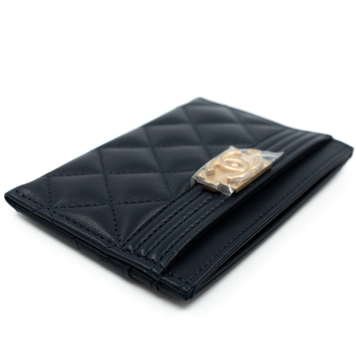 Boy Classic  Holder Navy Blue Leather
