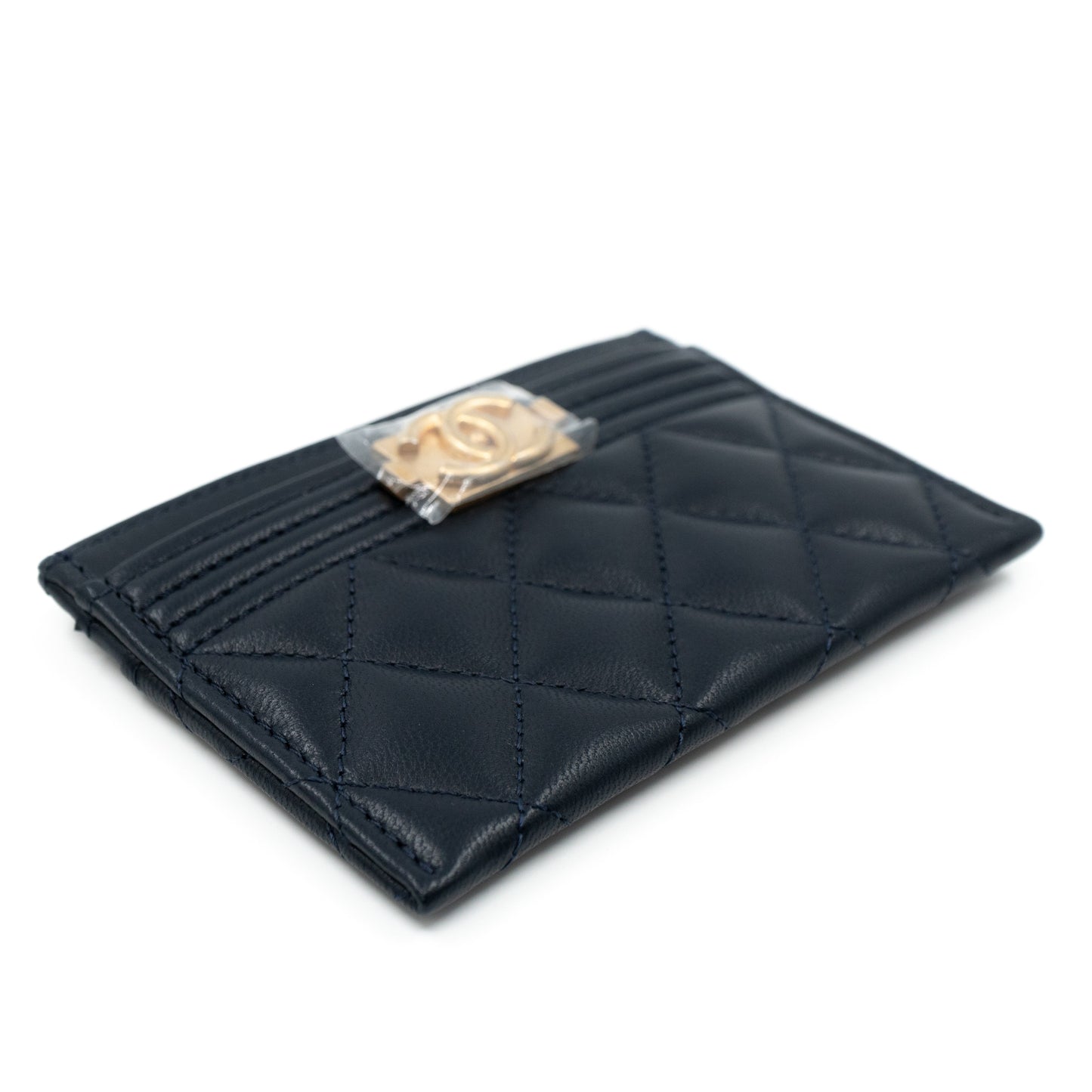 Boy Classic  Holder Navy Blue Leather