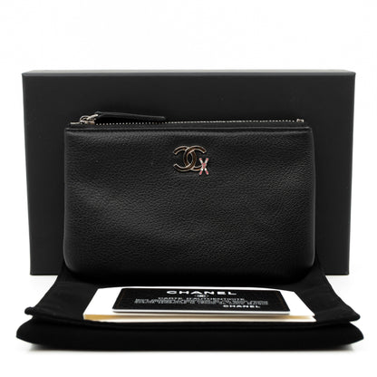 Classic Mini Pouch Ski Black Leather