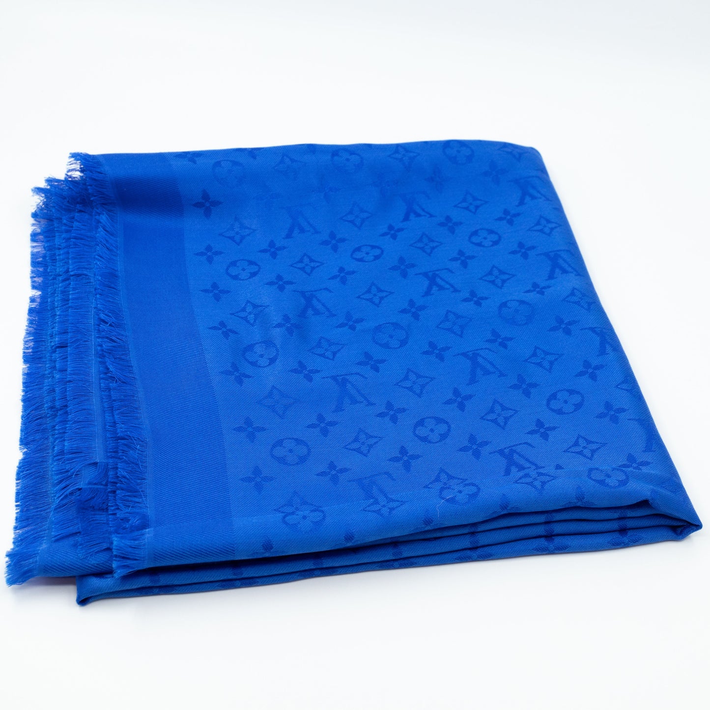 Louis-vuitton Monogram Shawl Blue