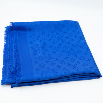 Louis-vuitton Monogram Shawl Blue