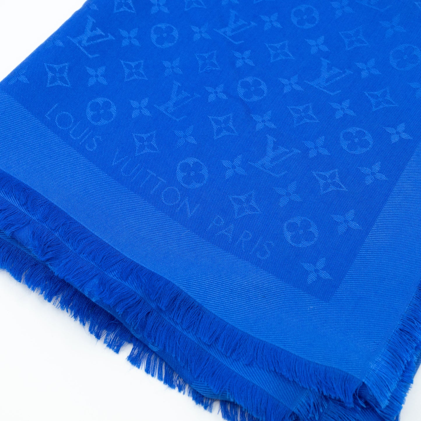 Louis-vuitton Monogram Shawl Blue
