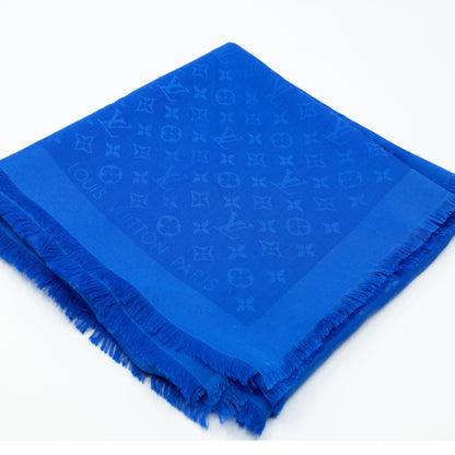 Louis-vuitton Monogram Shawl Blue