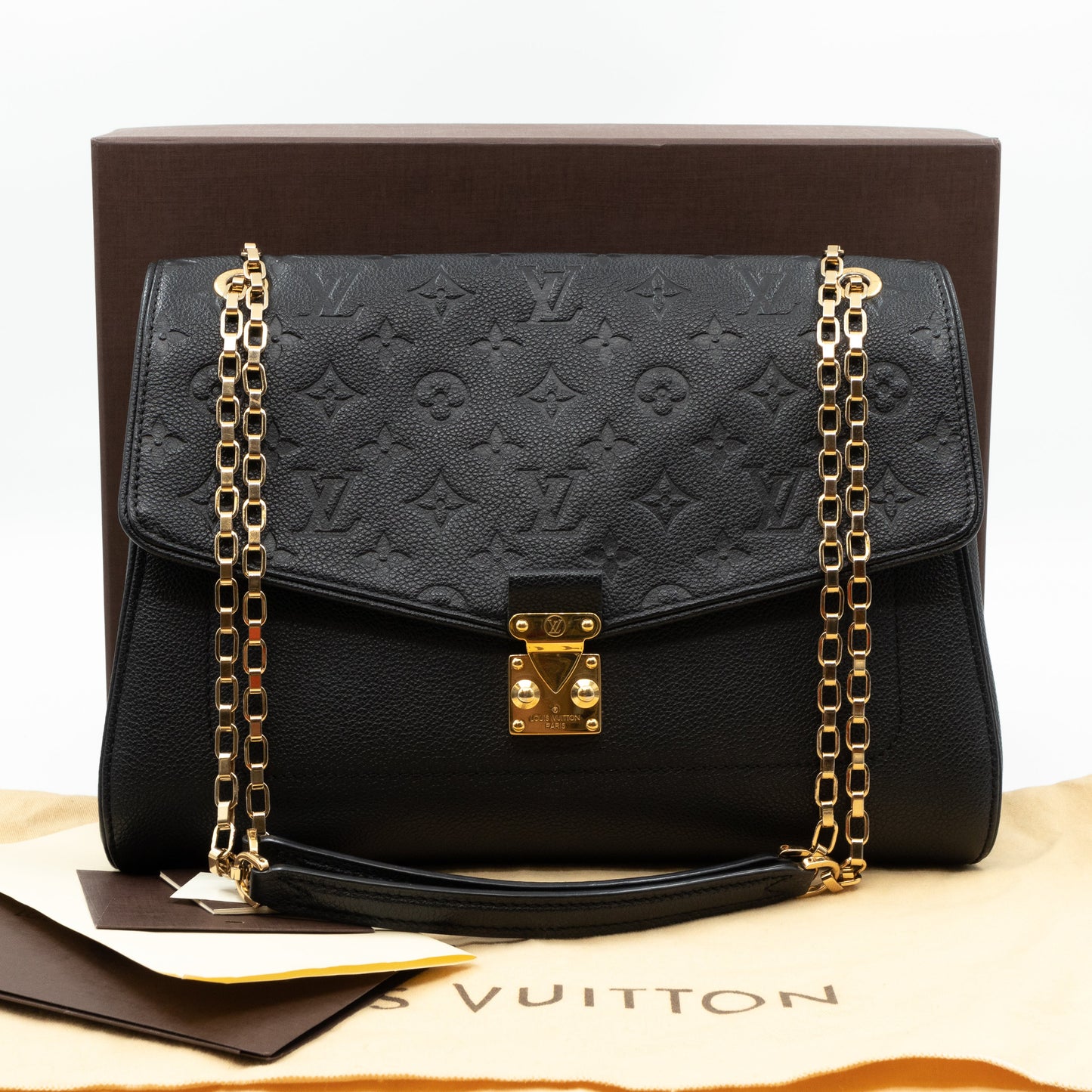 Louis-vuitton Saint Germain MM Monogram Empreinte Black